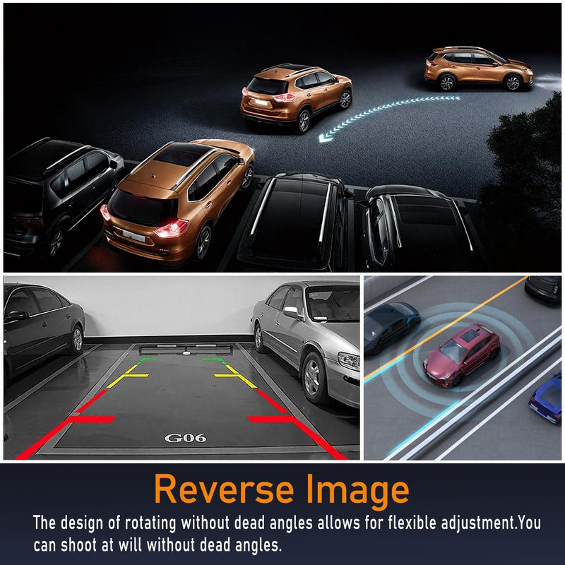 Système de caméra embarquée BCUOZ 360° – GPS, Wi-Fi, vue avant et arrière + vue intérieure 