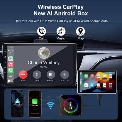 Aimoon Orange AI Cube Pro Max | Wireless AI Box for CarPlay