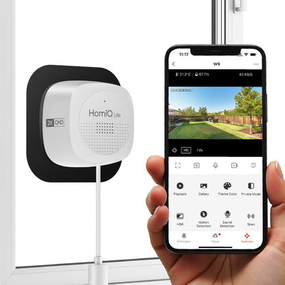 HomiQ Life 3MP Indoor WiFi Camera | Color Night Vision, Alexa & Google Home